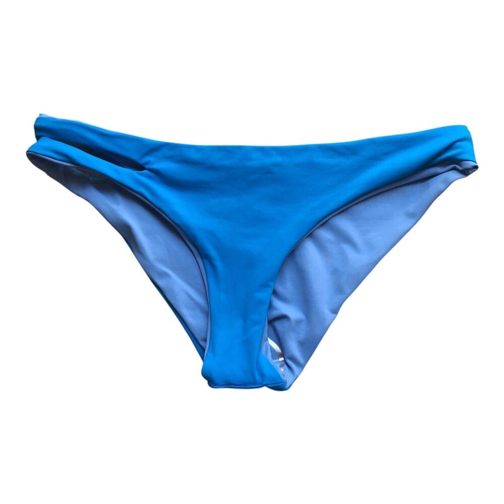 L*Space Breakers Reversible Bikini Bottom Blue Women’s Small NWT Classic Swim